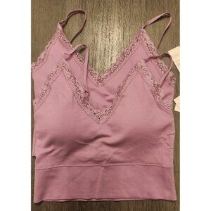 2pk No Boundaries‎ Lace Trim Cami Tank Size LG NWT